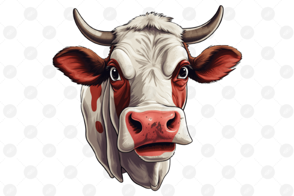 Funny Cow Sublimation PNG Angry Cow Graphics and Illustrations Review