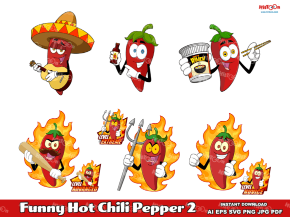 Funny Hot Chili Pepper 2 Graphics and Illustrations Review