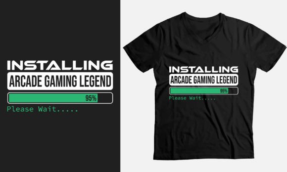 Installing Arcade Gaming Legend T-shirt Graphics and T-Shirt Designs