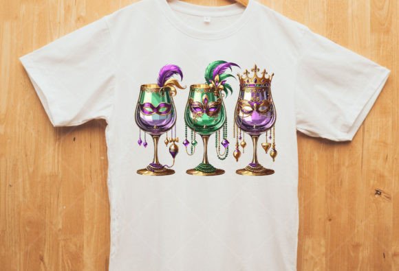 Mardi Gras Glass of Wine Png, Funny Graphics and T-Shirt Designs Review