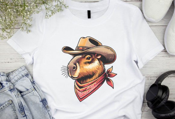 Tacobara Png, Funny Capybara Tacos Png Graphics and T-Shirt Designs