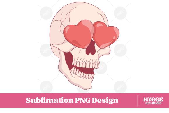 Valentines Funny Skull PNG Skeleton Graphics and Illustrations